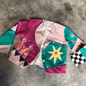 Crafted bomber jacket, size M denim jacket
